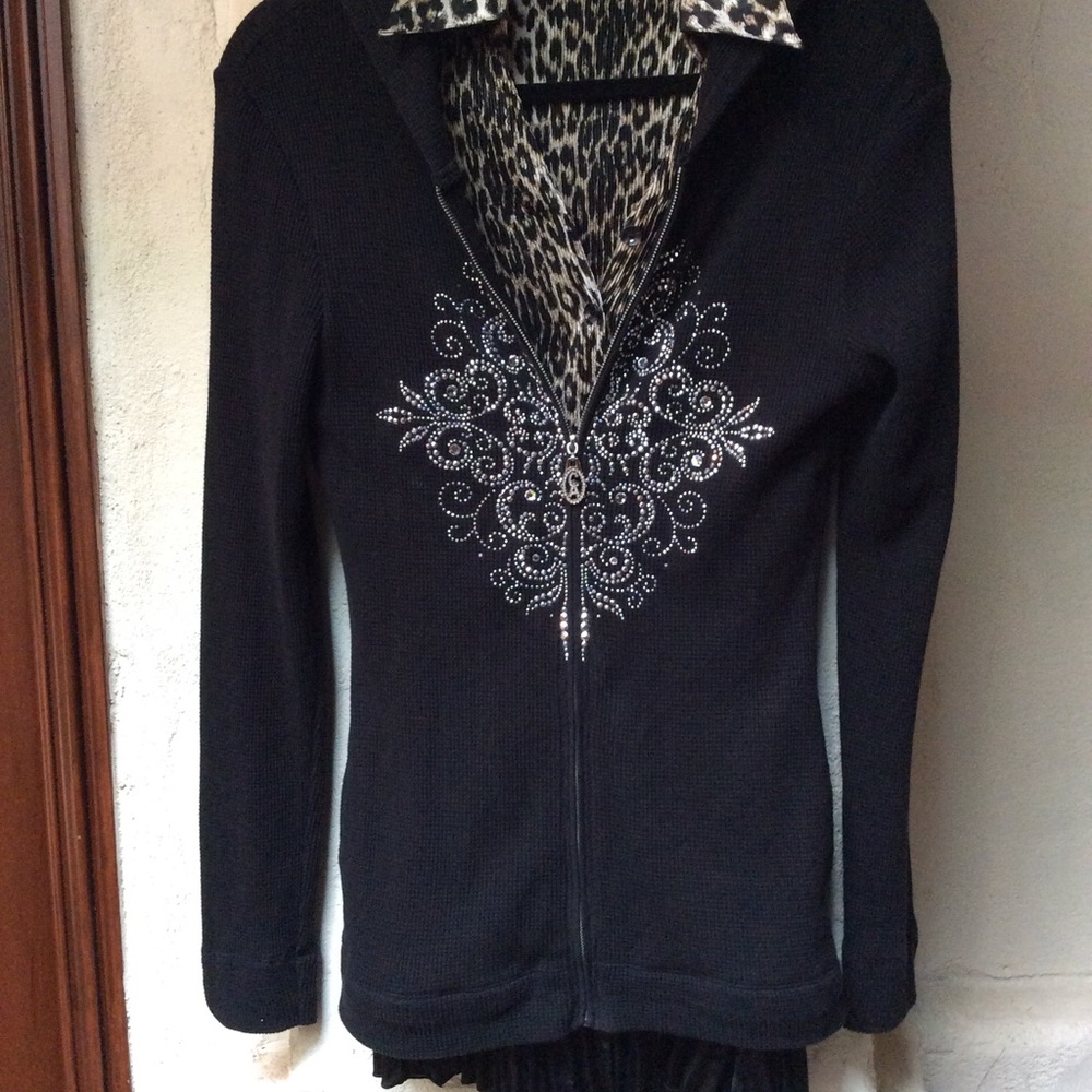 CHRISTINE ALEXANDER ZIP FRONT JACKET